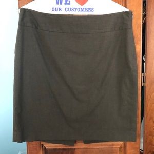 Brown pencil skirt
